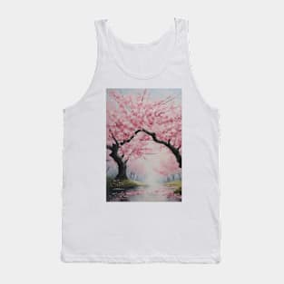 Japanese cherry blossom designed T-shirt B Tank Top